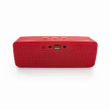 Bocinas Bluetooth Vorago Bsp-100 Rojo 1.0 Canales, Potencia 5w, Alcance 10m, 3.5mm, Color Rojo